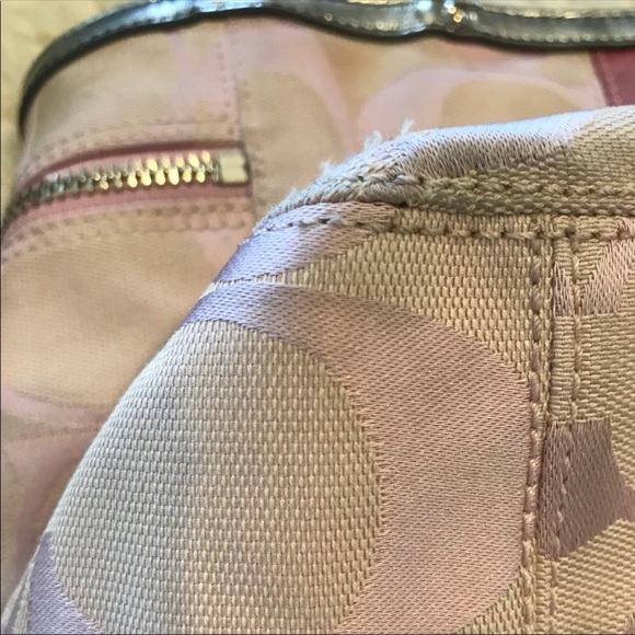 COACH Pink Canvas Handbag - Picture 6 of 9